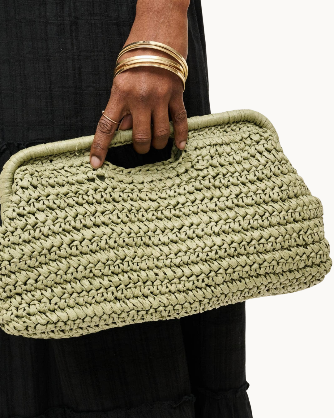 Lani Woven Clutch