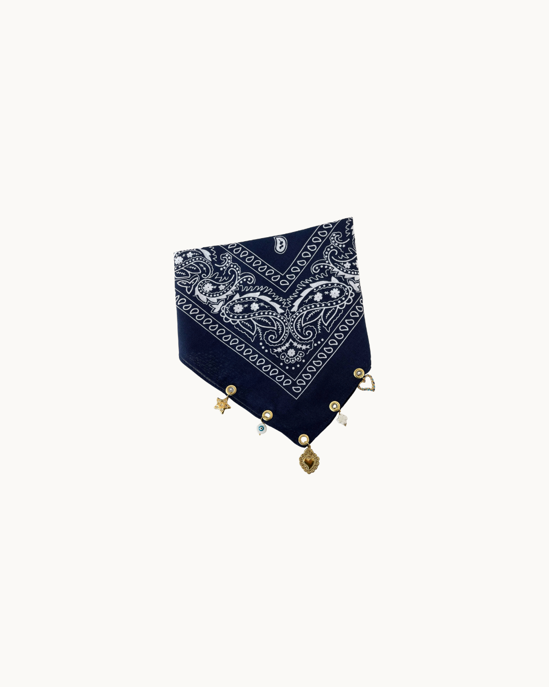 Dark Blue Jewel Bandana