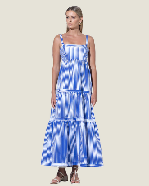 anita maxi dress Poplin Lapis / S Get Yours Now! Color:Burgundy (Maroon) Shop Women's Designer Clothes DR2486BBS