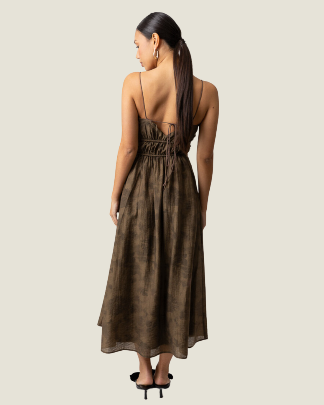 The Sammy: Olive Midi Dress