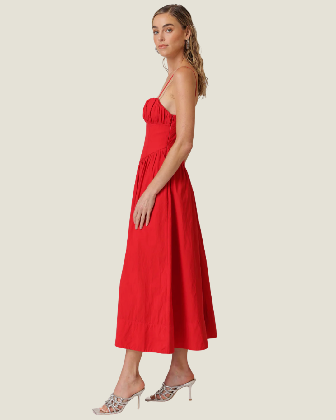 The Carmin: Line & Dot Maxi Dress