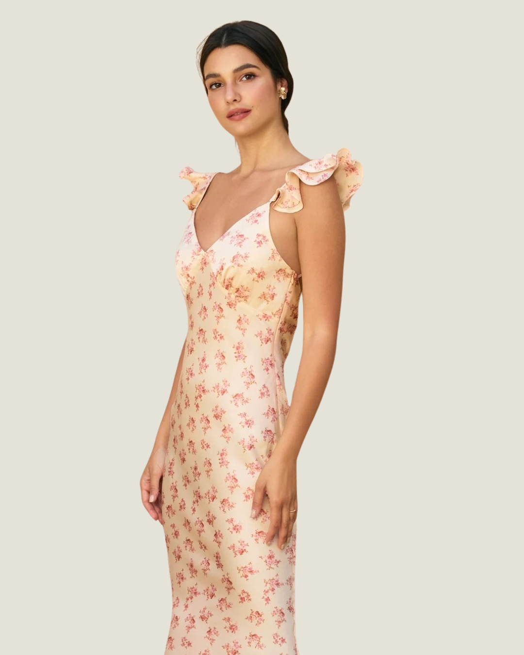 Elsa Floral Shift Maxi Dress