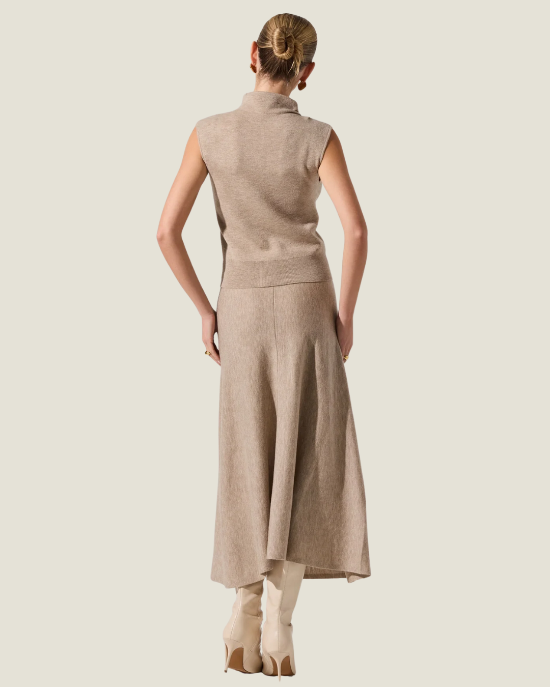 Deora Mock Neck Sleeveless Top