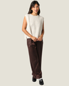 Evelyn Satin Flowy Pants