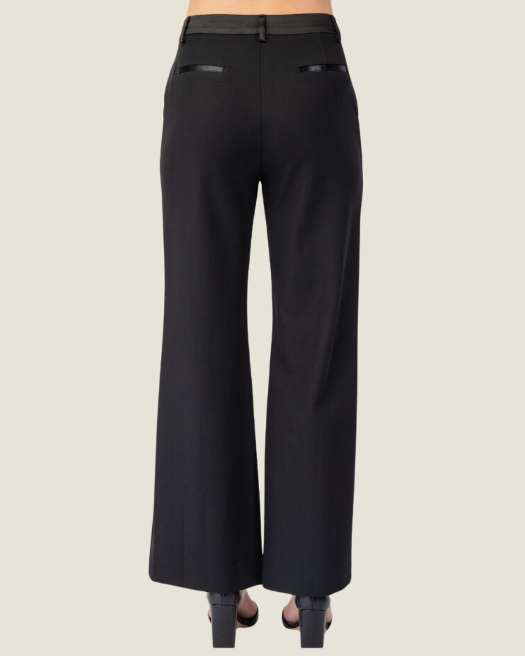 Marie’s Fall: Woven Tailored Pants with Satin Contrast