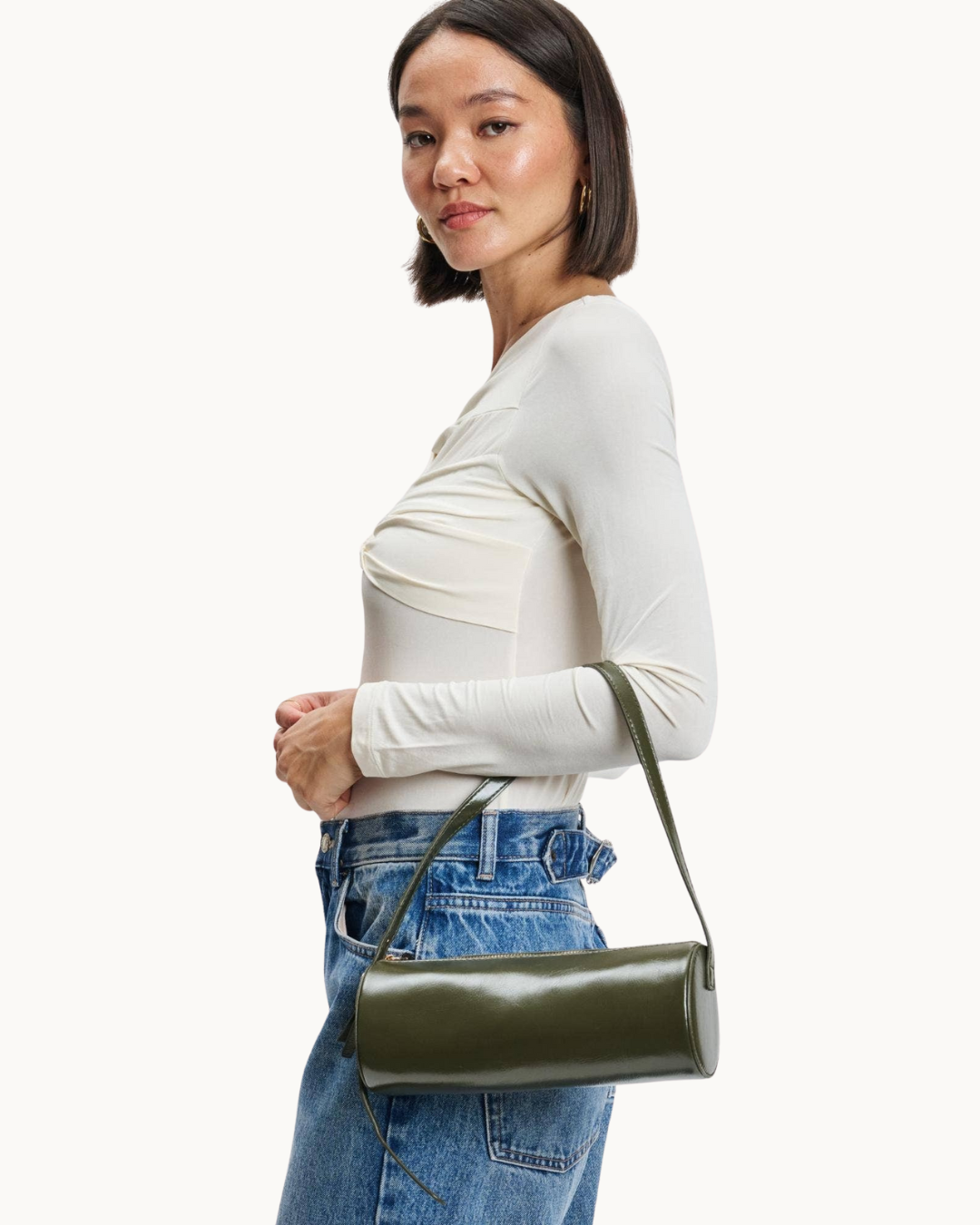 Mila Shoulder Bag: Sage