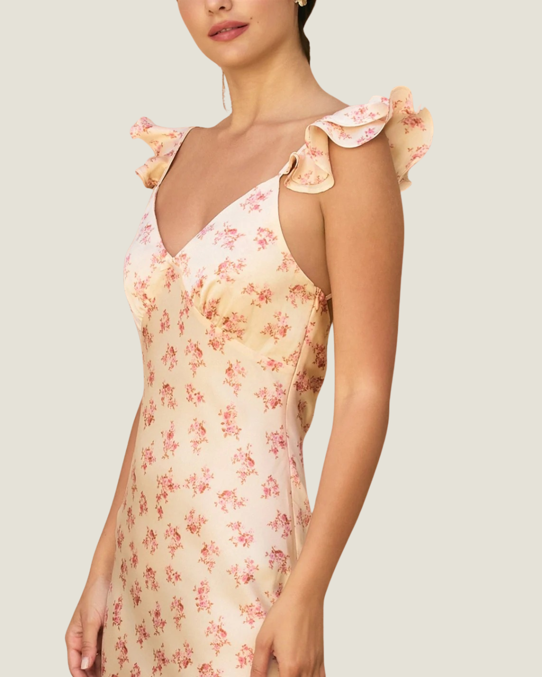 Elsa Floral Shift Maxi Dress