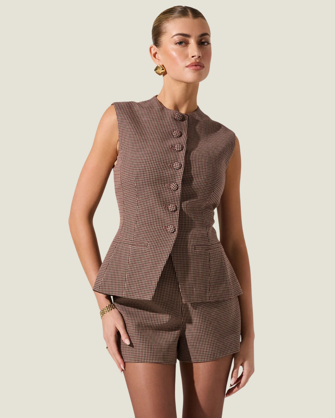 Gisselle Plaid Vest