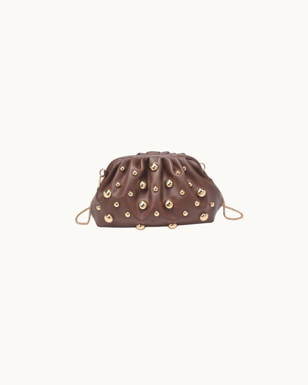 The Carey: Studded Clutch