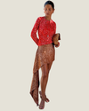 Spliced Deer Mini Nola Tie Dress