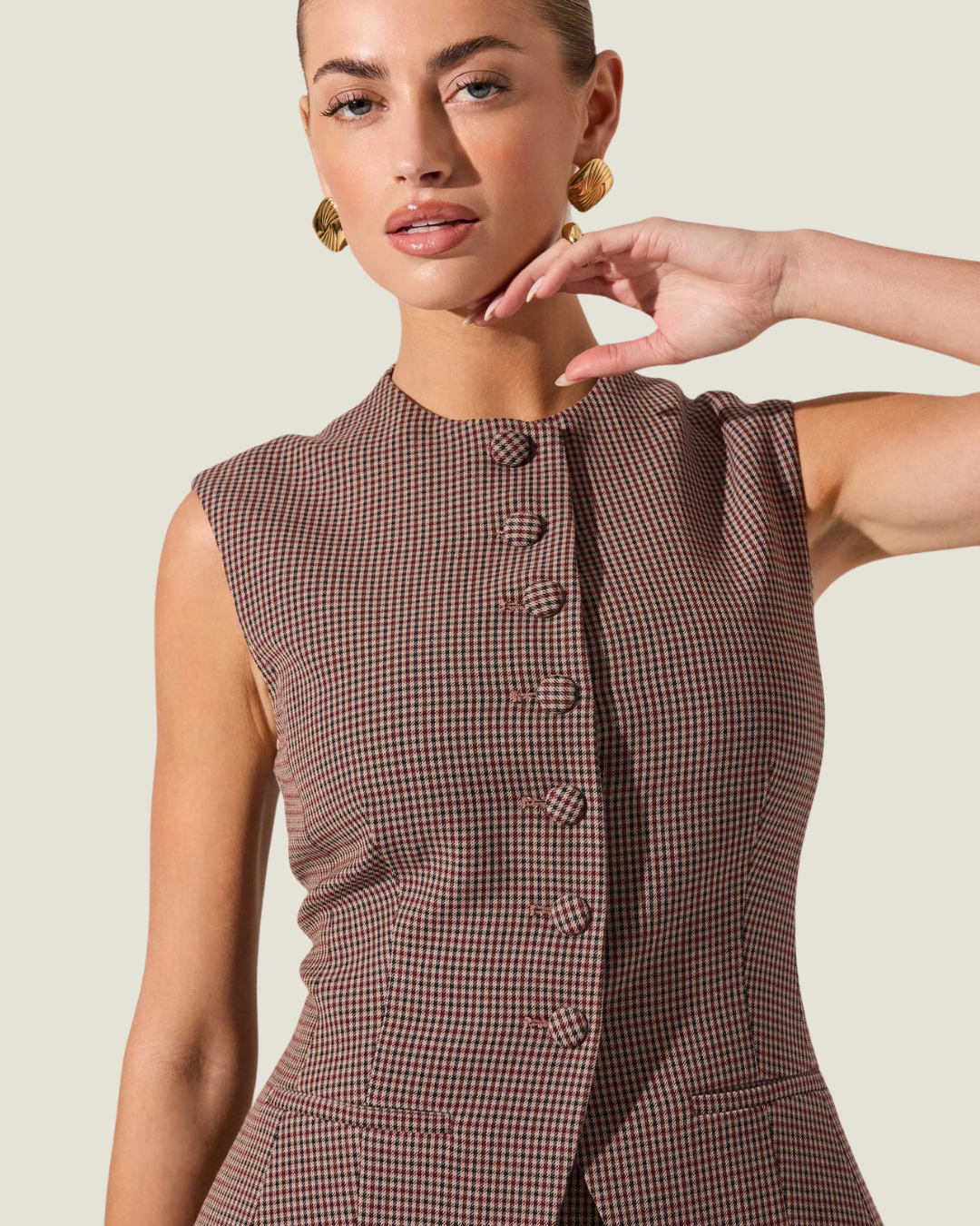 Gisselle Plaid Vest