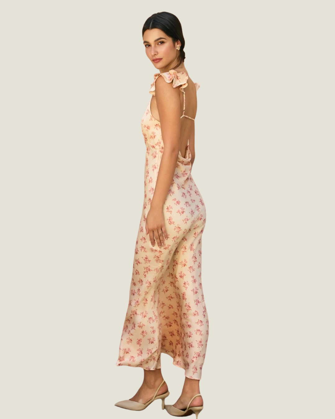 Elsa Floral Shift Maxi Dress