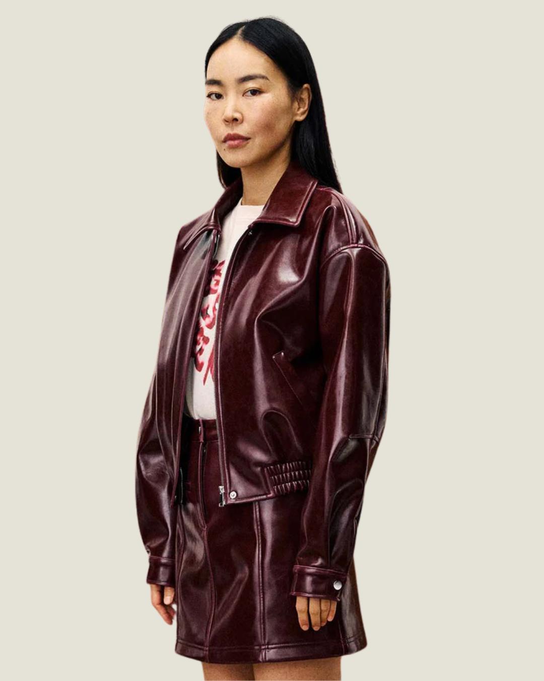 Beauvoir Bomber Bordeaux Jacket