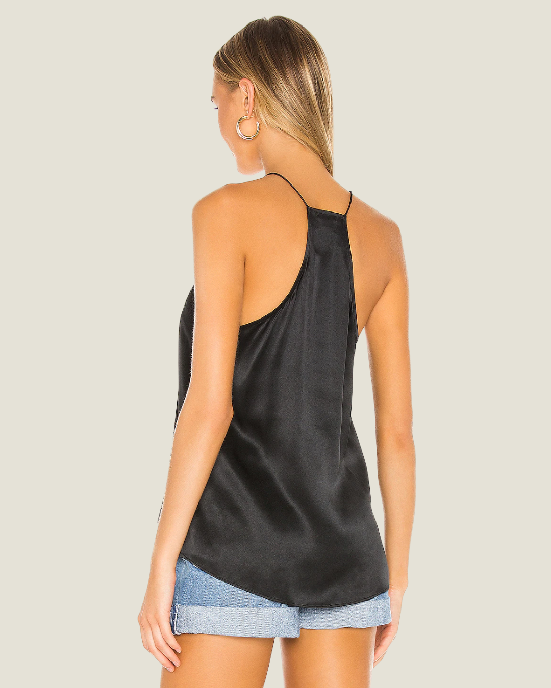 Silk Racer Charmeuse Camisole