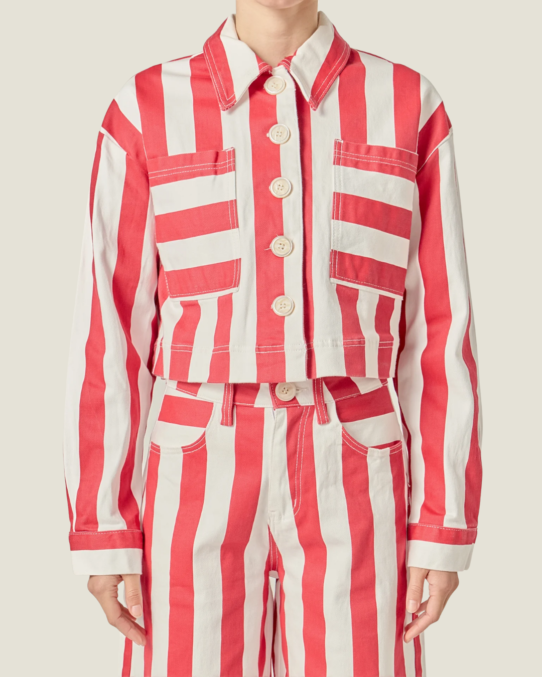 Marina Bold Striped Jacket