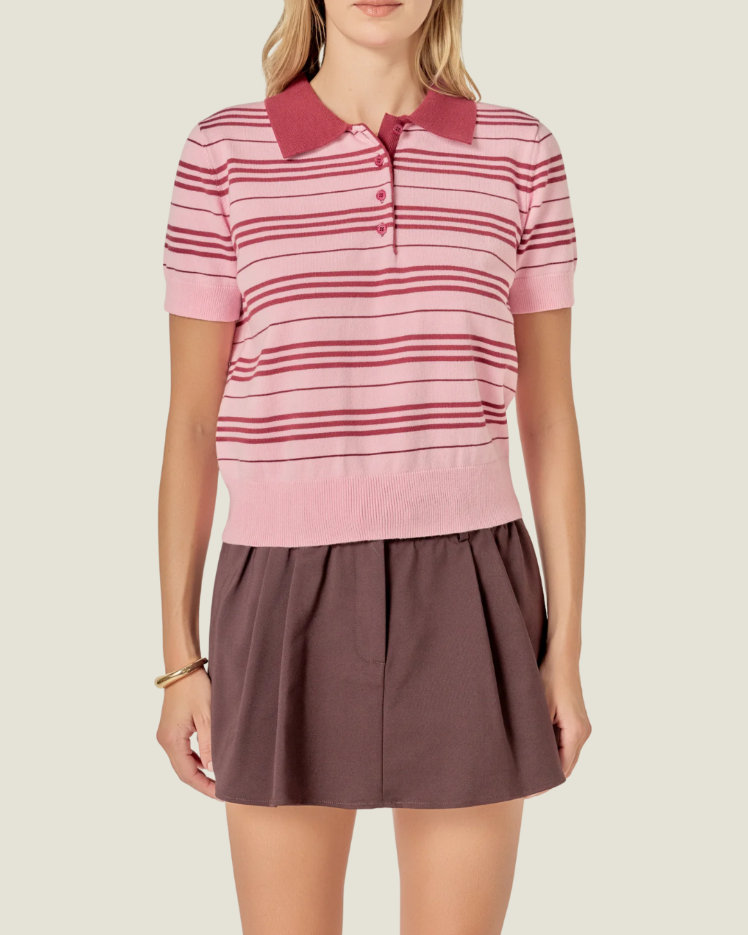 Charlie Striped Polo T-Shirt