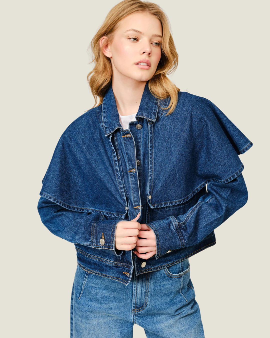 Kennedy Cape Denim Jacket