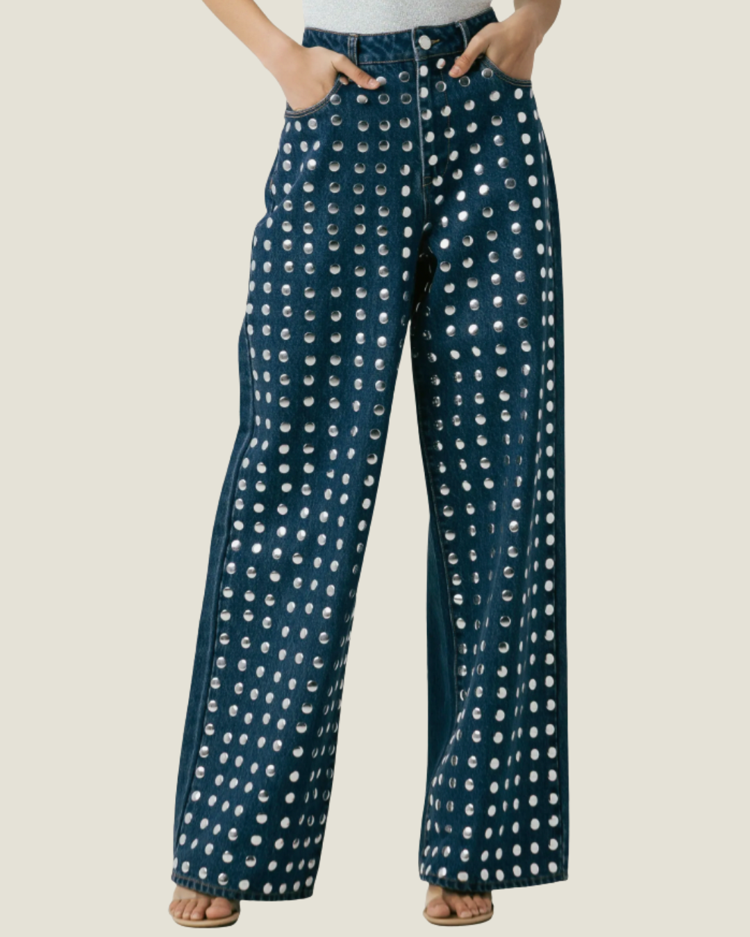 Silver Dreams Studded Jean