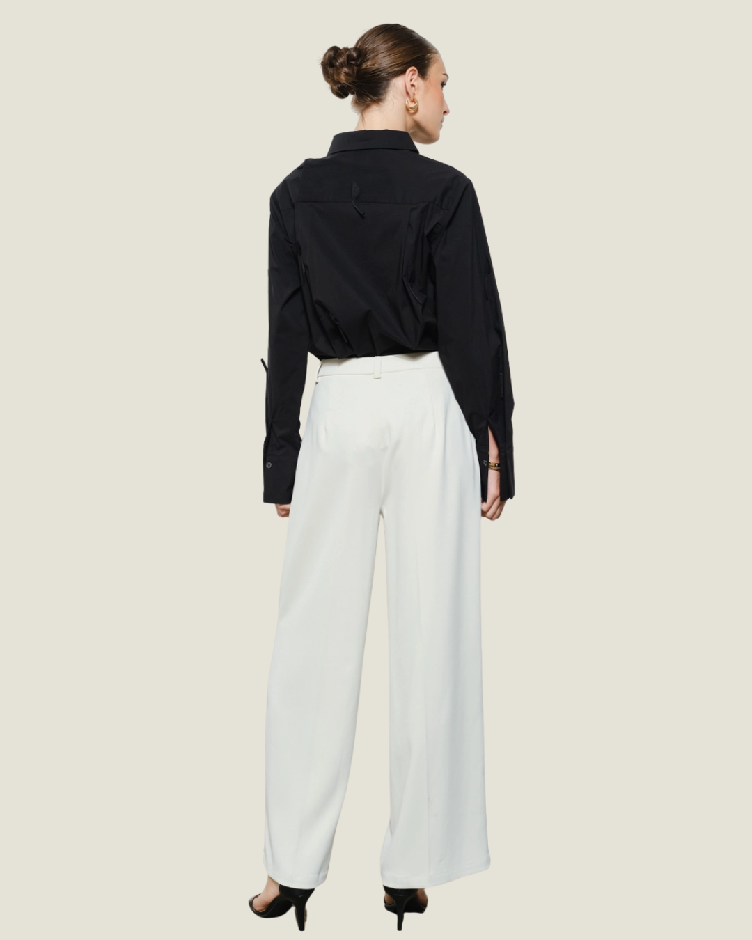 Maren Petal Appliqué Button-Up