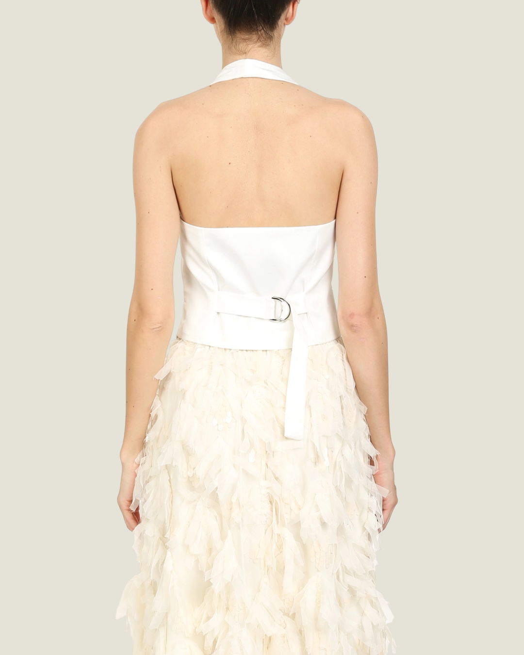 Aspen Backless White Vest