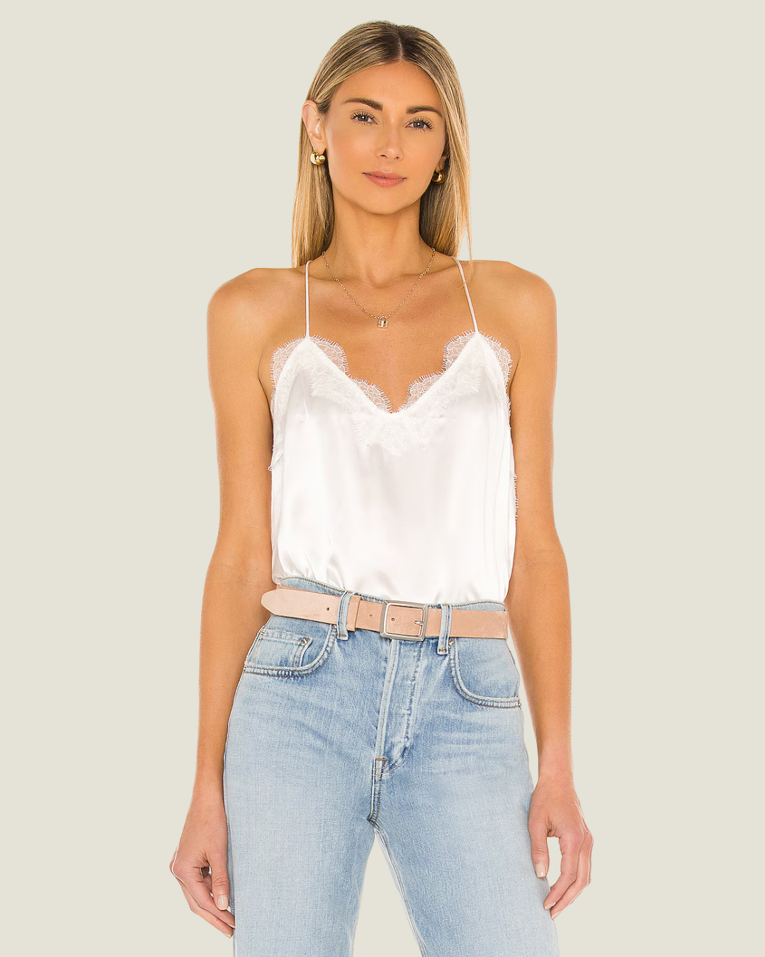 Silk Racer Charmeuse Camisole