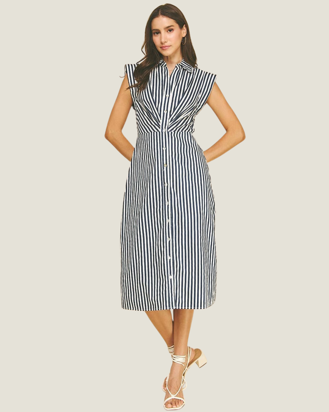 Katherine Button Down Midi Dress