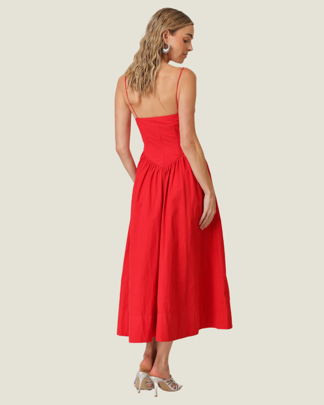 The Carmin: Line & Dot Maxi Dress