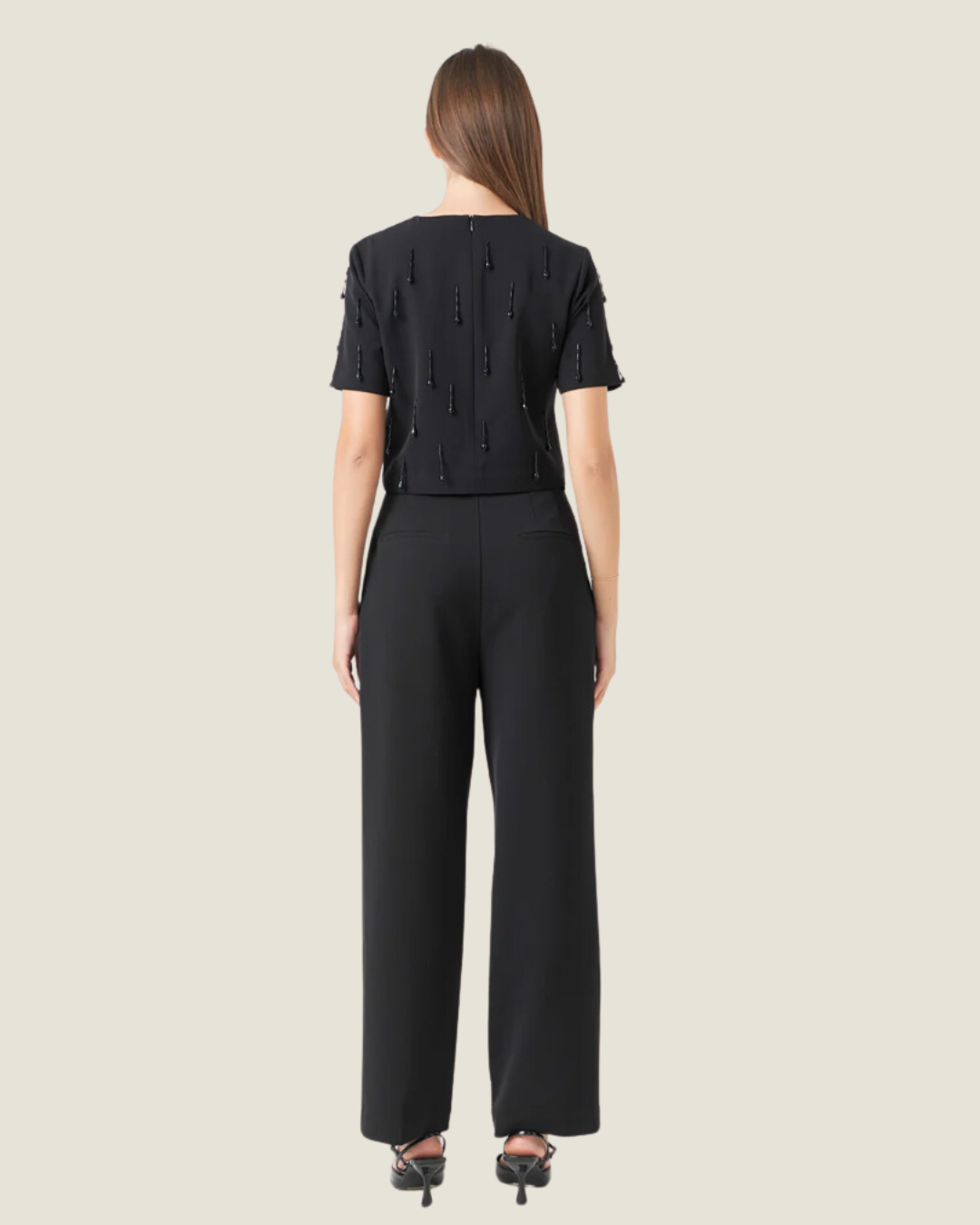 The Party: Black Beaded Top