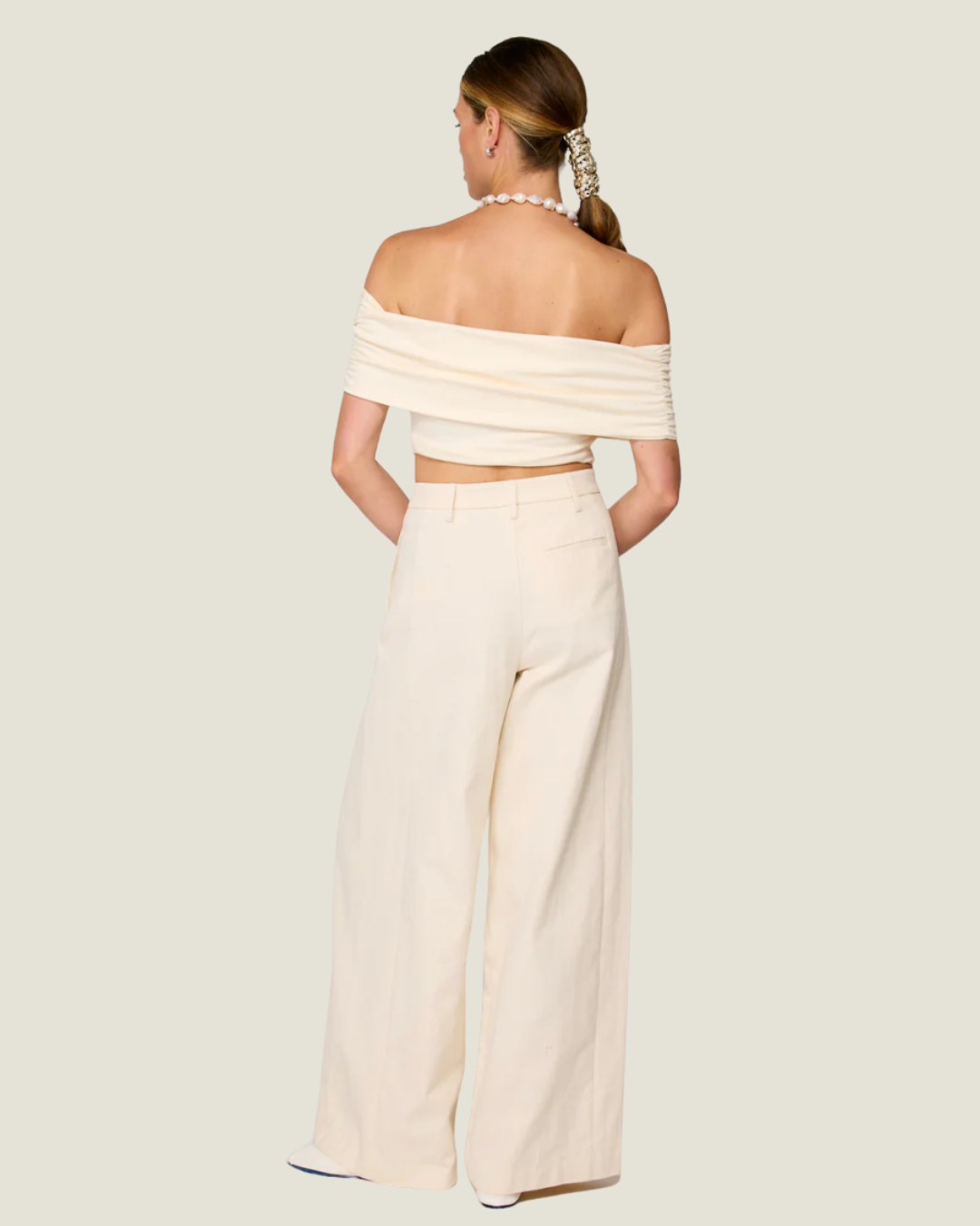 Devin High Waist Wide Leg Trousers