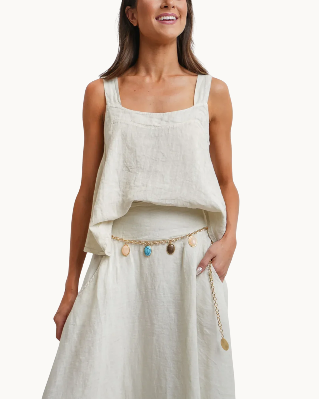 Elira Gem Gold Belt