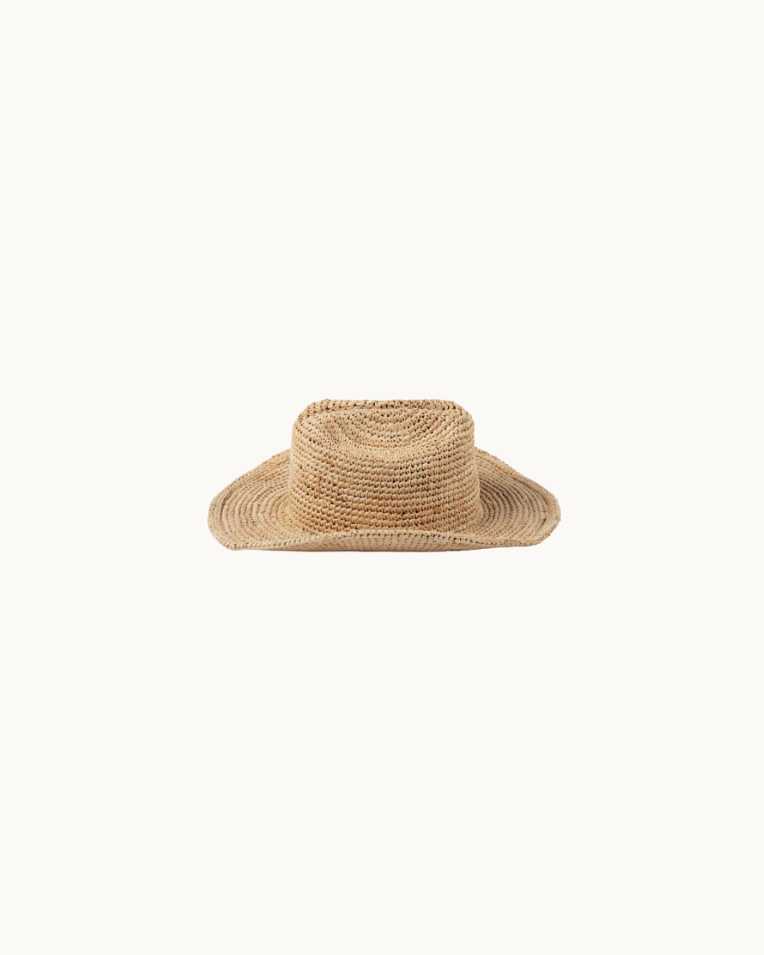 Raffia Cowboy Hat– a crochet relaxed fit cowboy hat by Lack of Colors available at Love Celine a women’s boutique in SWFL.