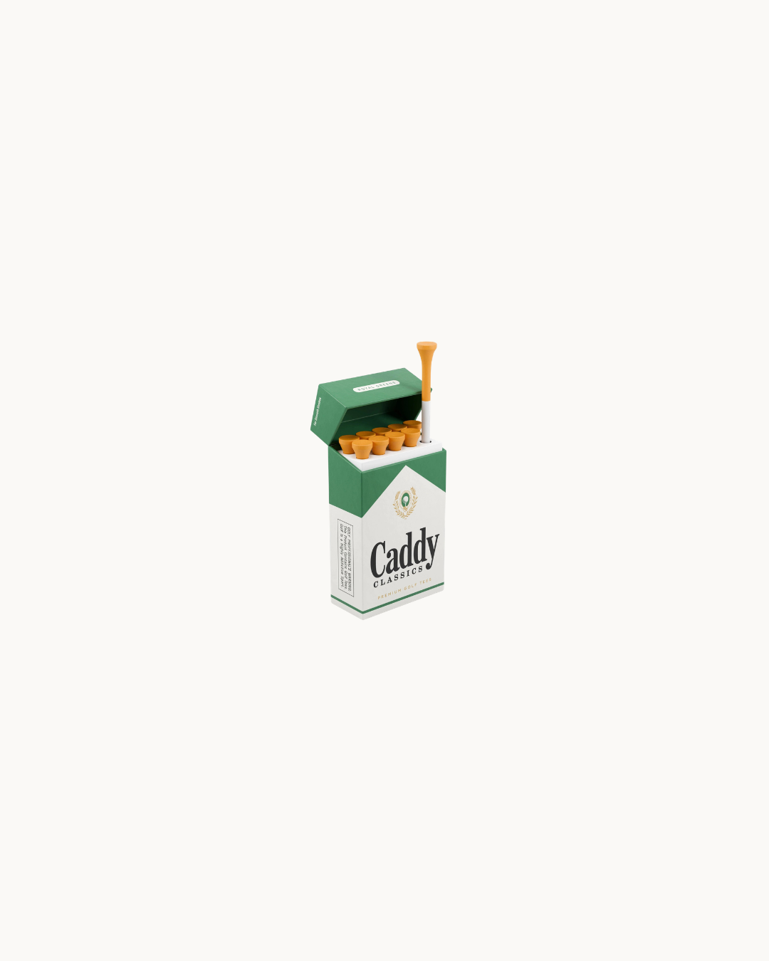 Royal Greens | Golf Tee Holder + 10 Bamboo 2¾ Inch Tees