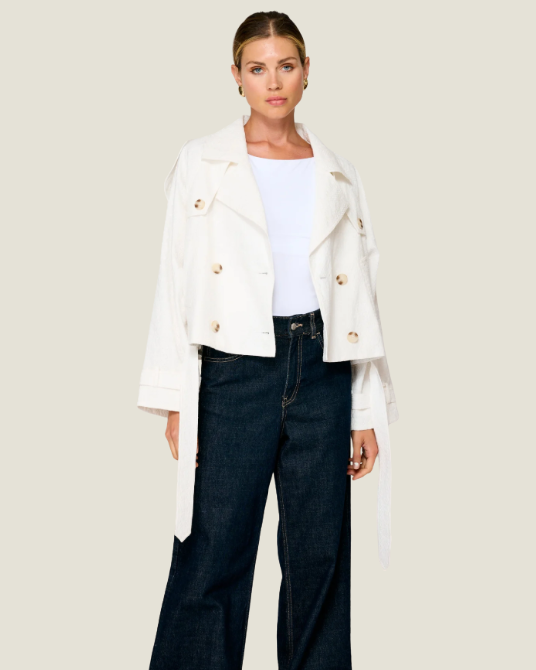 Bendetta Crop Trench Jacket