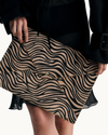Heaven Mayhem Laptop Sleeve in zebra faux mohair featuring a structured envelope-inspired design and spacious interior for a laptop and daily essentials.