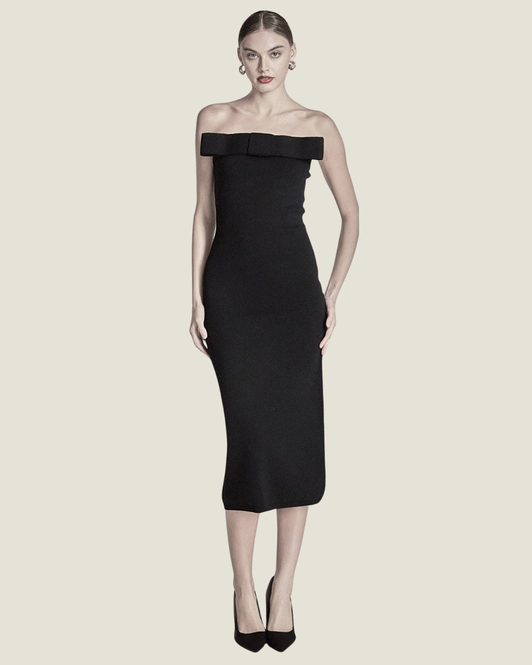 Miranda Bow Bandage Midi Dress