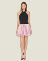 Nadia Mix Media Bubble Mini Dress