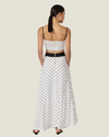 The Nova: Polka Dot Linen Top