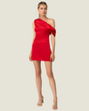 The Candy: Red Off Shoulder Mini Dress