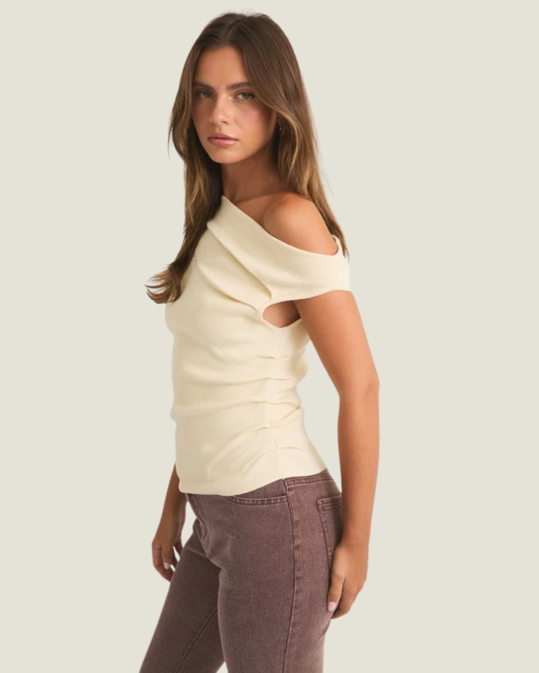 Maddy Asymmetrical Knit Tank