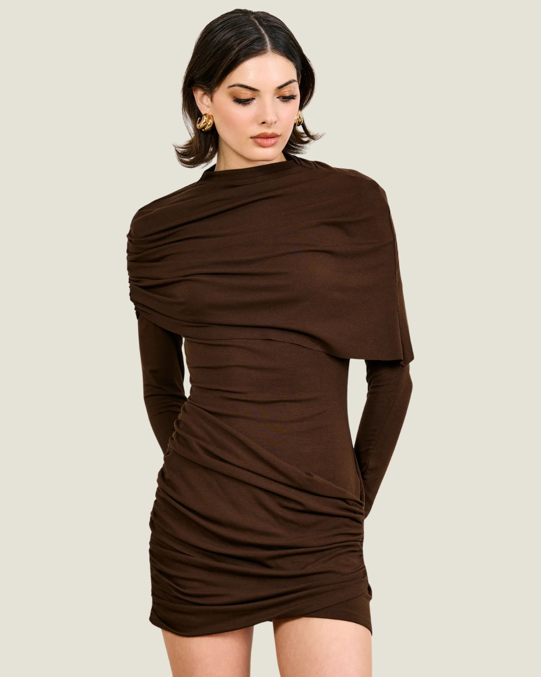 Lior Draped Mini Dress