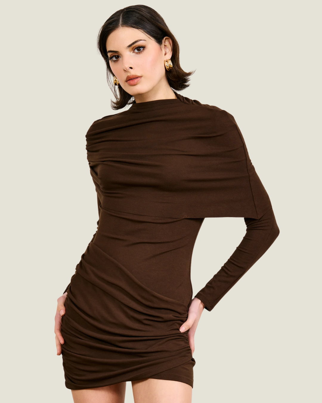 Lior Draped Mini Dress