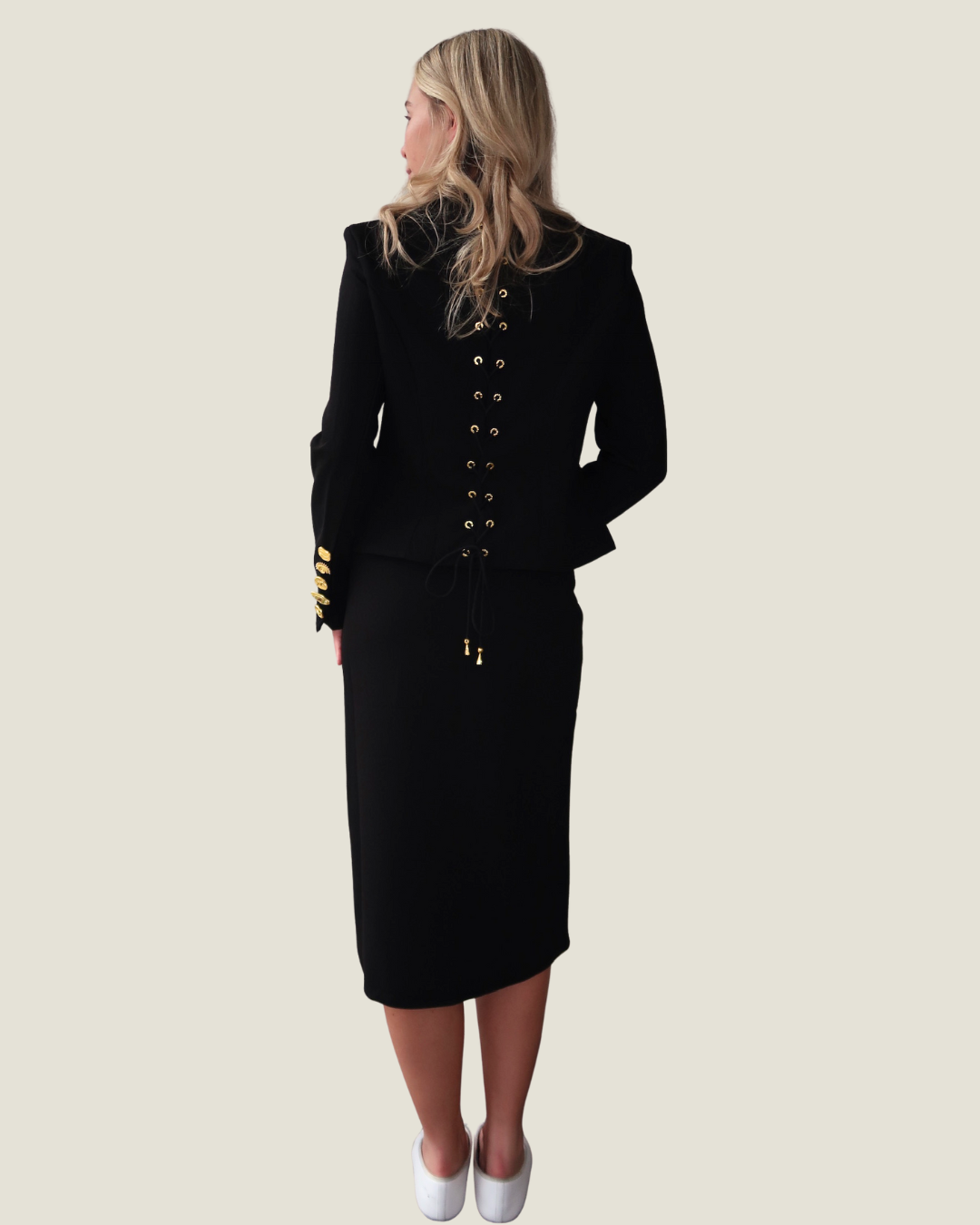 Celeste Button Detail Pencil Skirt