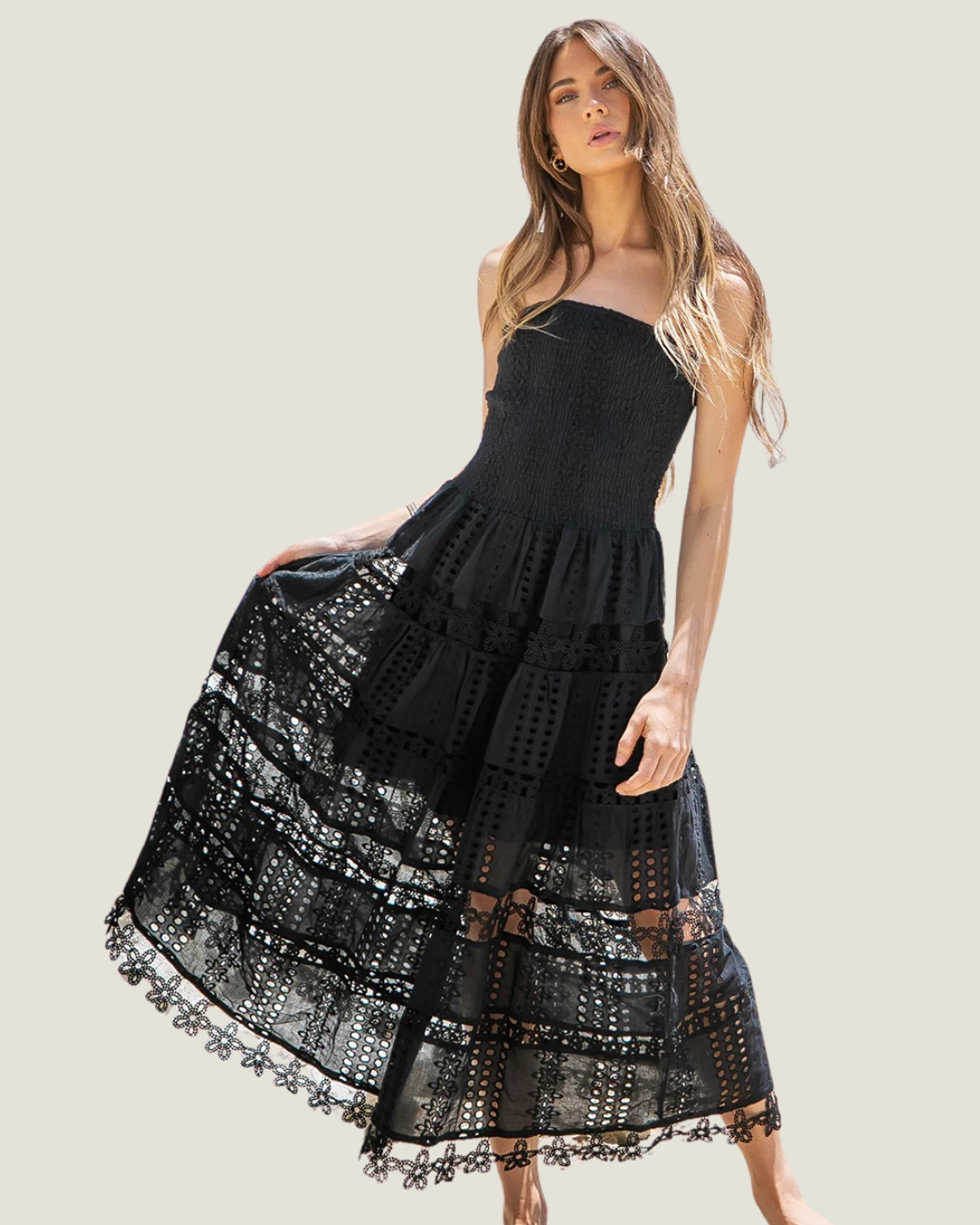 MaryAnn Eyelet Lace Dress