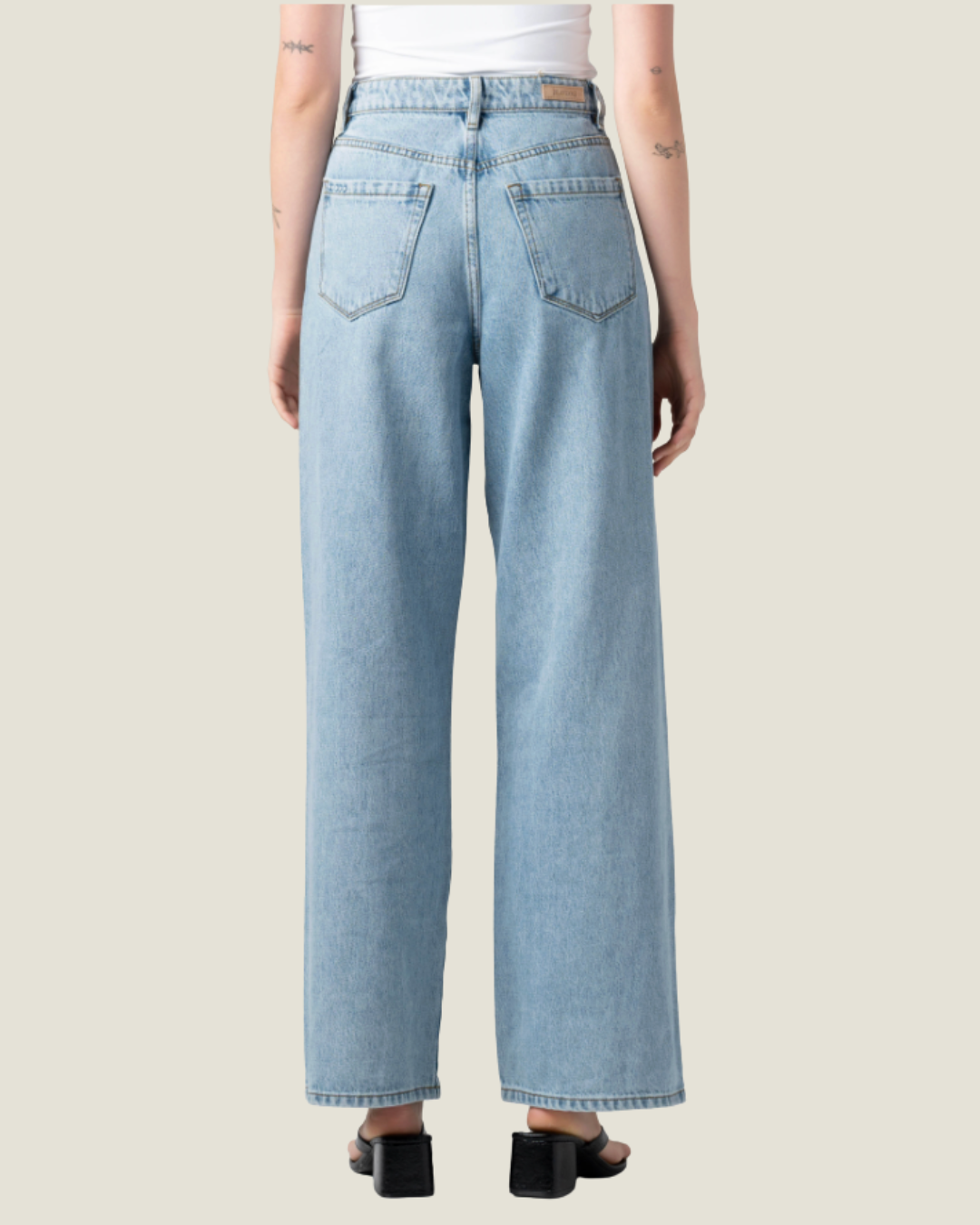 Embellished Hi-Rise Rib Cage Franklin Denim Pant