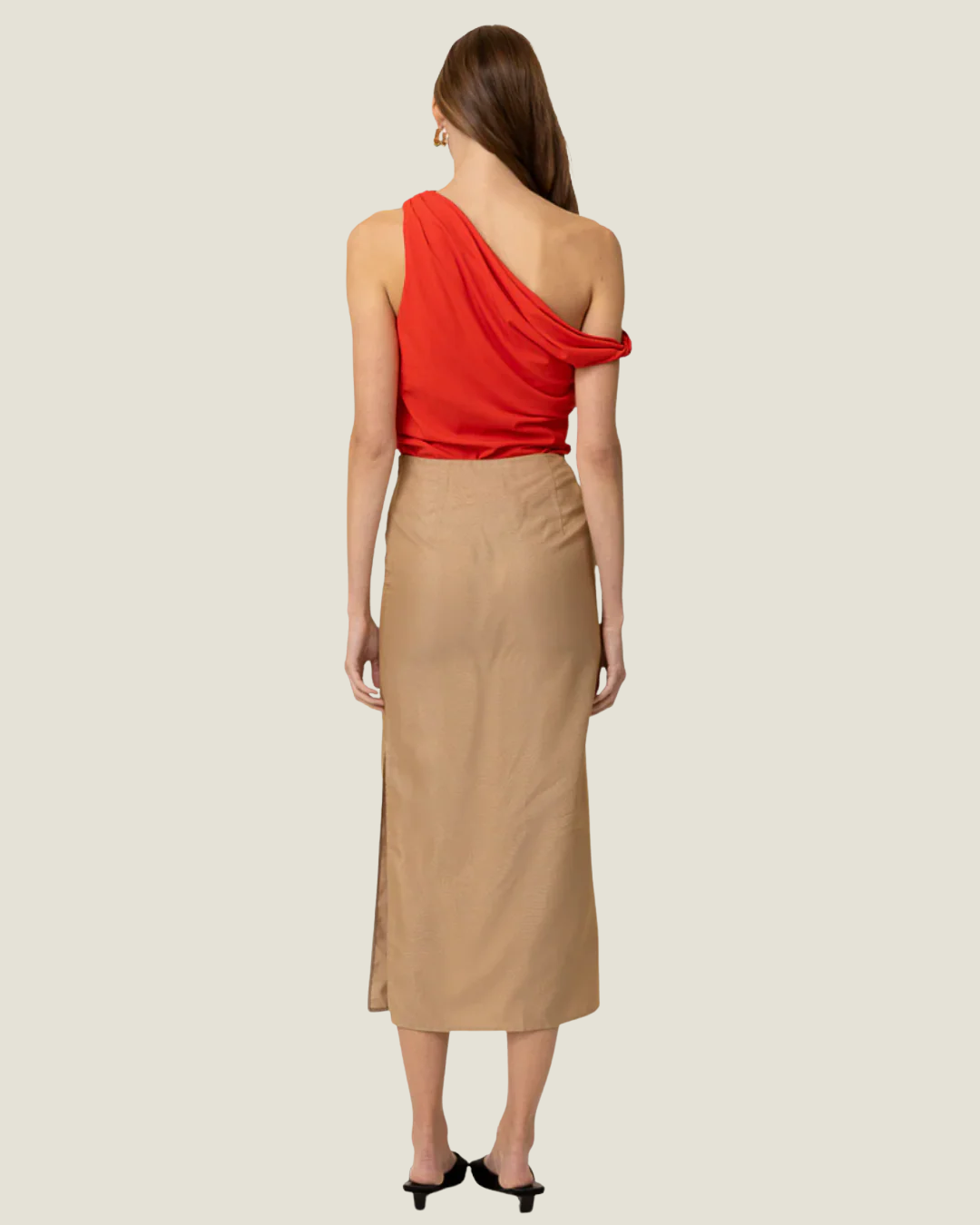 Erina One-Shoulder Twist Detail Top