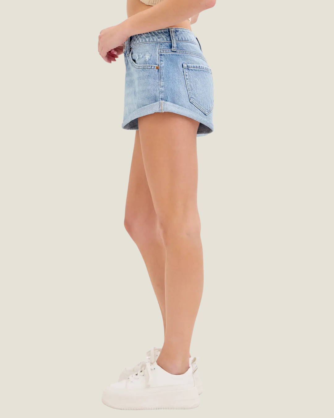 Olivia Cuffed Mid Rise Short