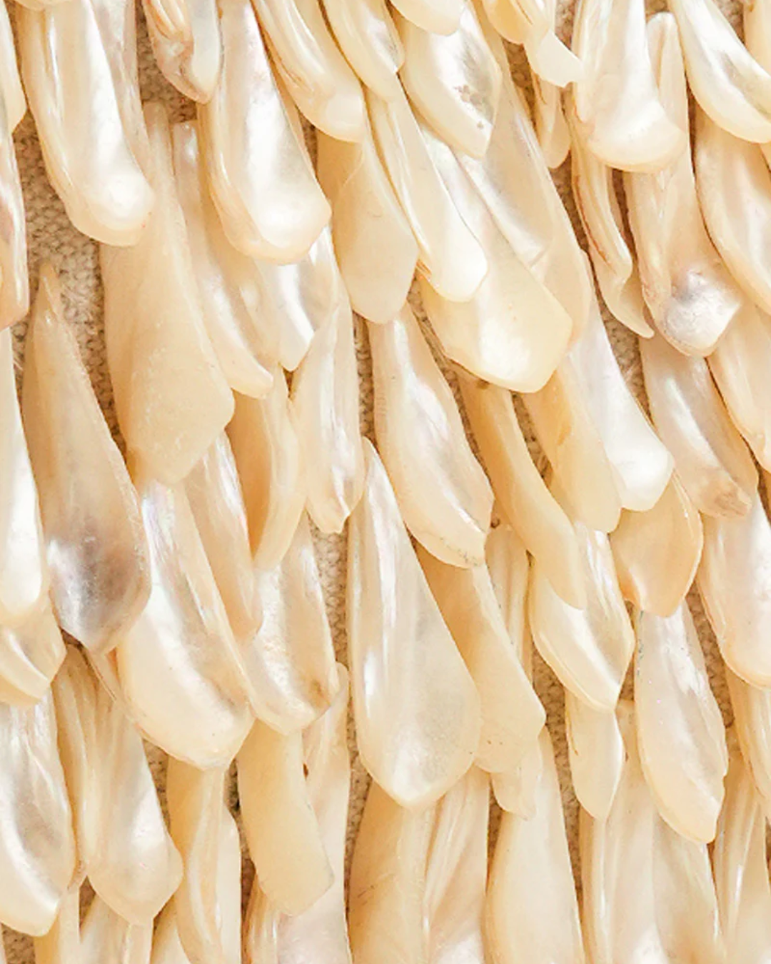 Rainbow Shell Beaded Round Handheld Bag