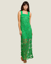 The Kenna – green crochet maxi dress from Love Celine boutique in Southwest Florida.
