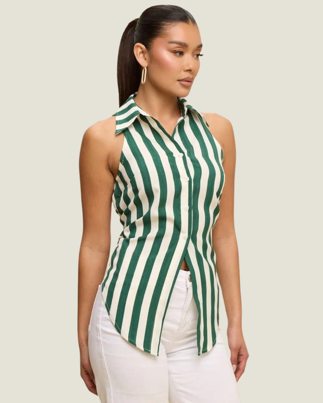 Reese Stripe Shirt Tank
