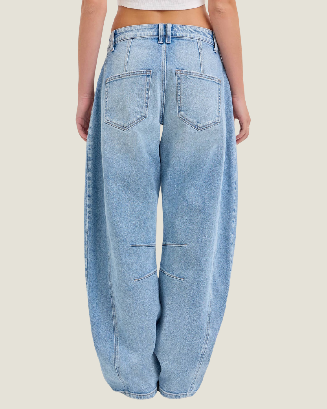 Julia Mid Rise Long Inseam Barrel Jeans